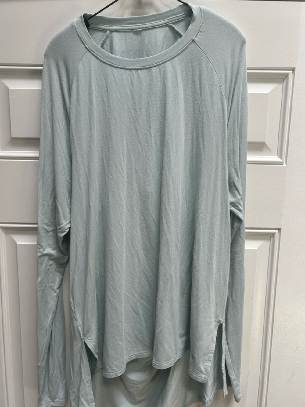 Under Armour Light Blue Long Sleeve Performance yoga top